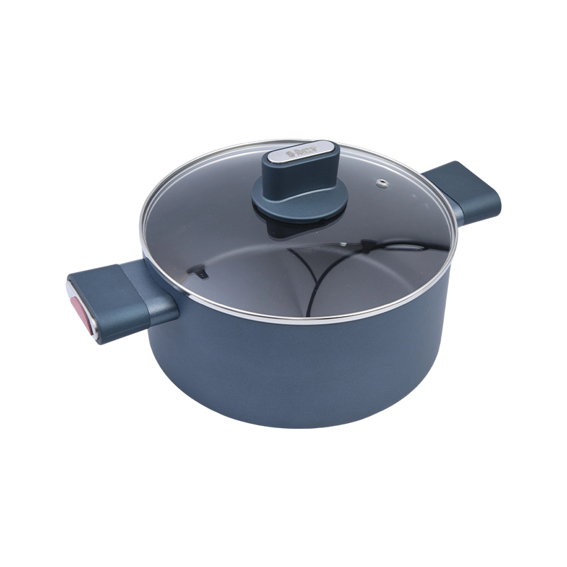 Schmortopf aus gepresstem Aluminium mit gerader Form